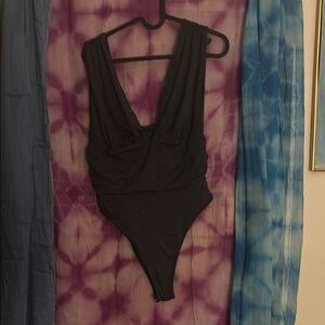 Elegant Black Women's Bodysuit